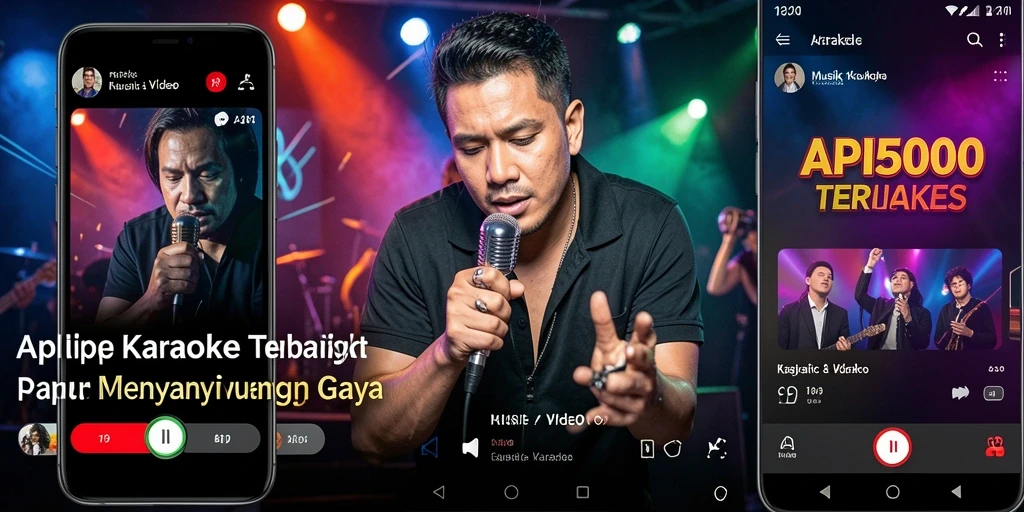 Tampilan antarmuka API5000 yang user-friendly untuk karaoke.