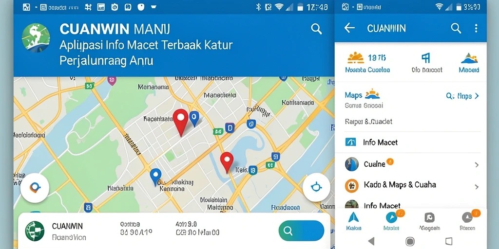 Tampilan antarmuka CUANWIN yang informatif untuk kondisi lalu lintas.