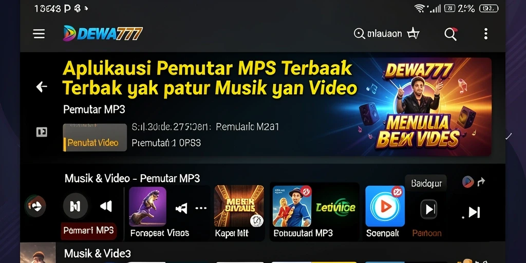 Tampilan antarmuka DEWA777 yang sederhana dan mudah digunakan.