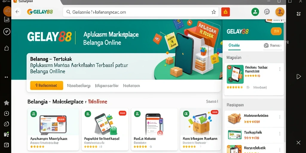 Tampilan antarmuka GELAY88 yang sederhana dan menarik untuk belanja online.
