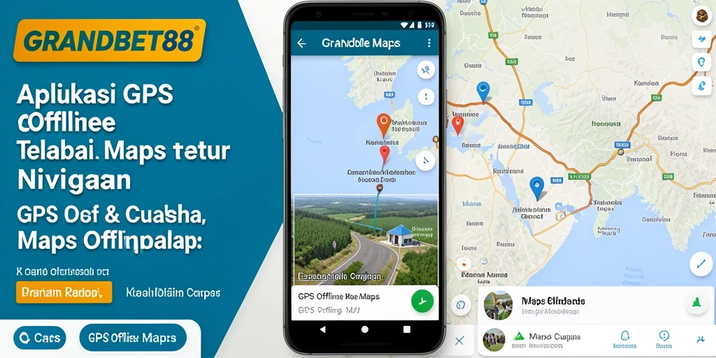 Tampilan antarmuka GRANDBET88 dengan fungsi GPS Offline Maps yang intuitif.