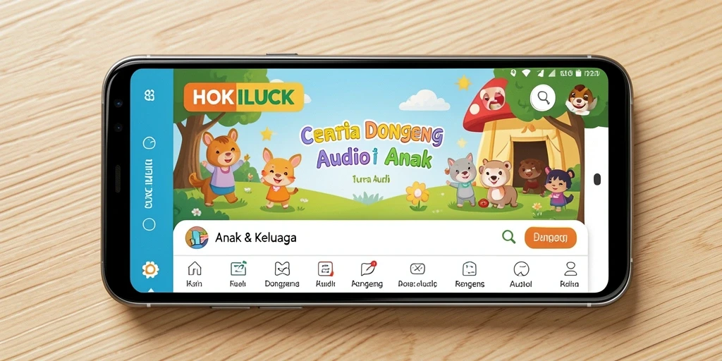 Tampilan antarmuka HOKILUCK yang menarik dan mudah digunakan.