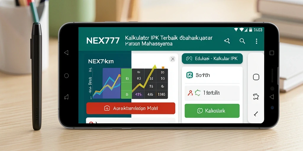 Tampilan antarmuka NEX777 untuk menghitung IPK dengan mudah.