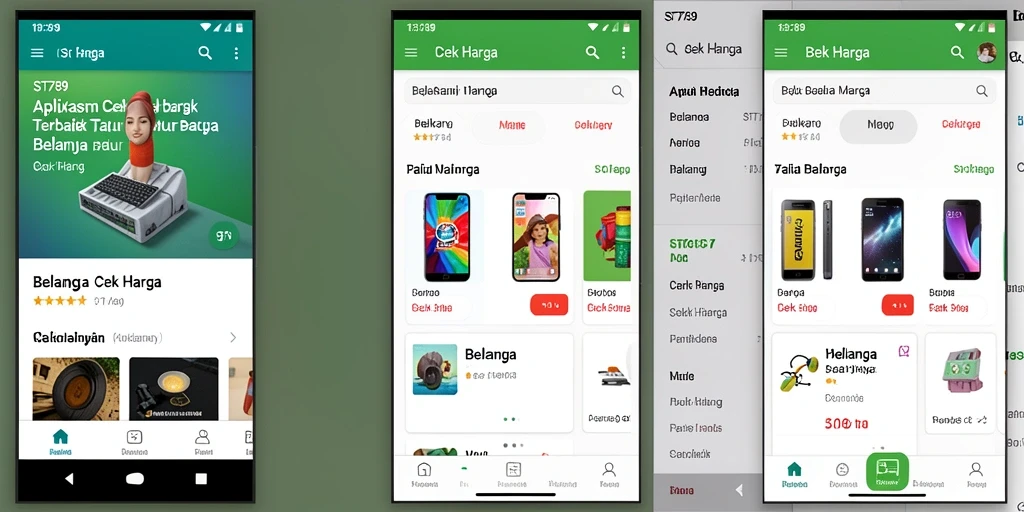 Tampilan antarmuka ST789 saat mengecek harga produk.