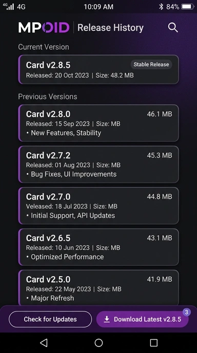Riwayat Versi Terbaru mpoid untuk Android